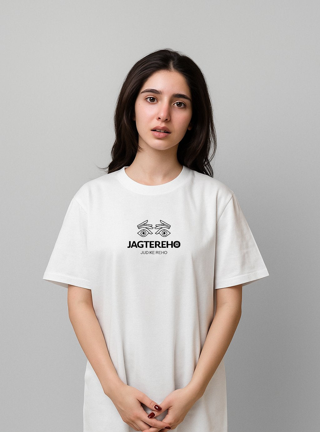 FEARLESS STRONG Oversized Graphic Tee – Jagte Reho Edition (Unisex)