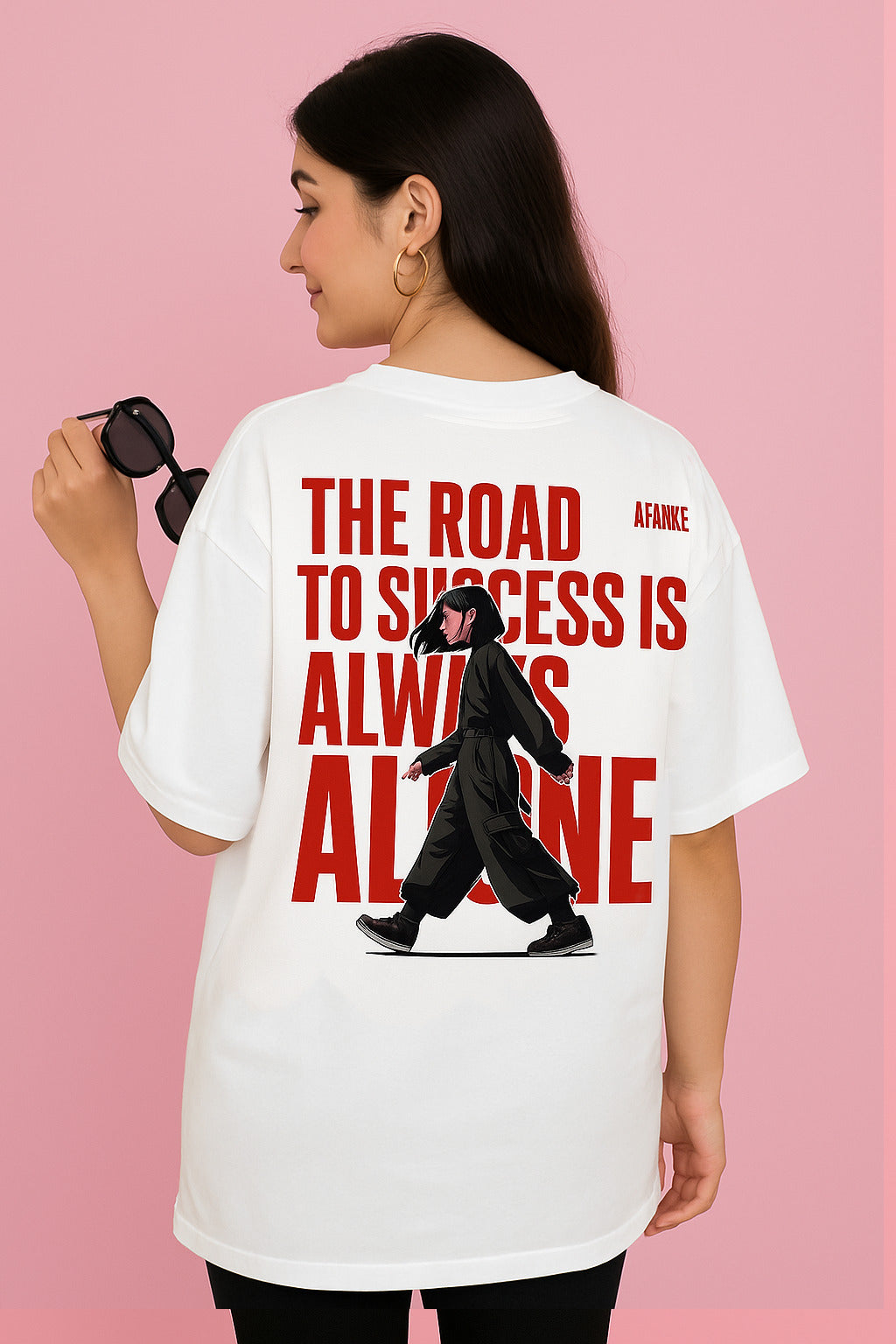Afanke Oversized Graphic T-Shirt – 