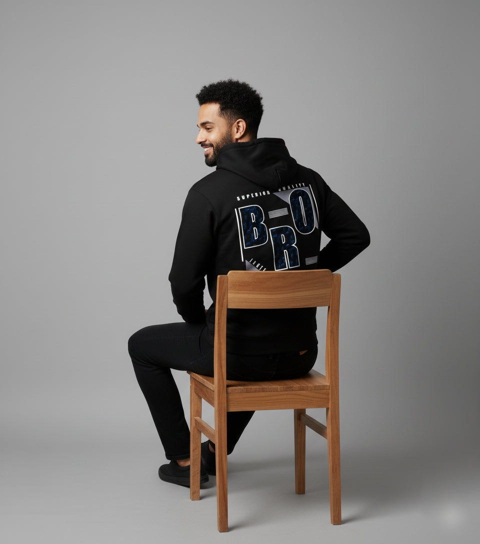 BRO Mode Black Hoodie