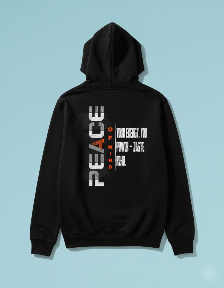 Peace Mode Black Hoodie