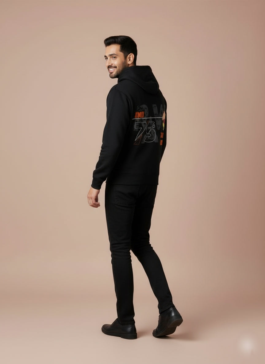 73 Athletic Drive Black Hoodie