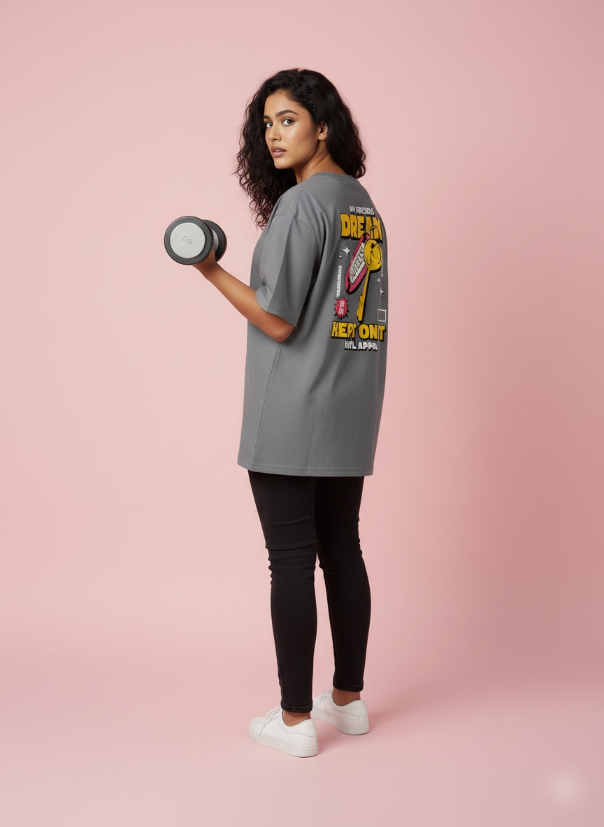 Dream Keeper Grey Oversized T-Shirt