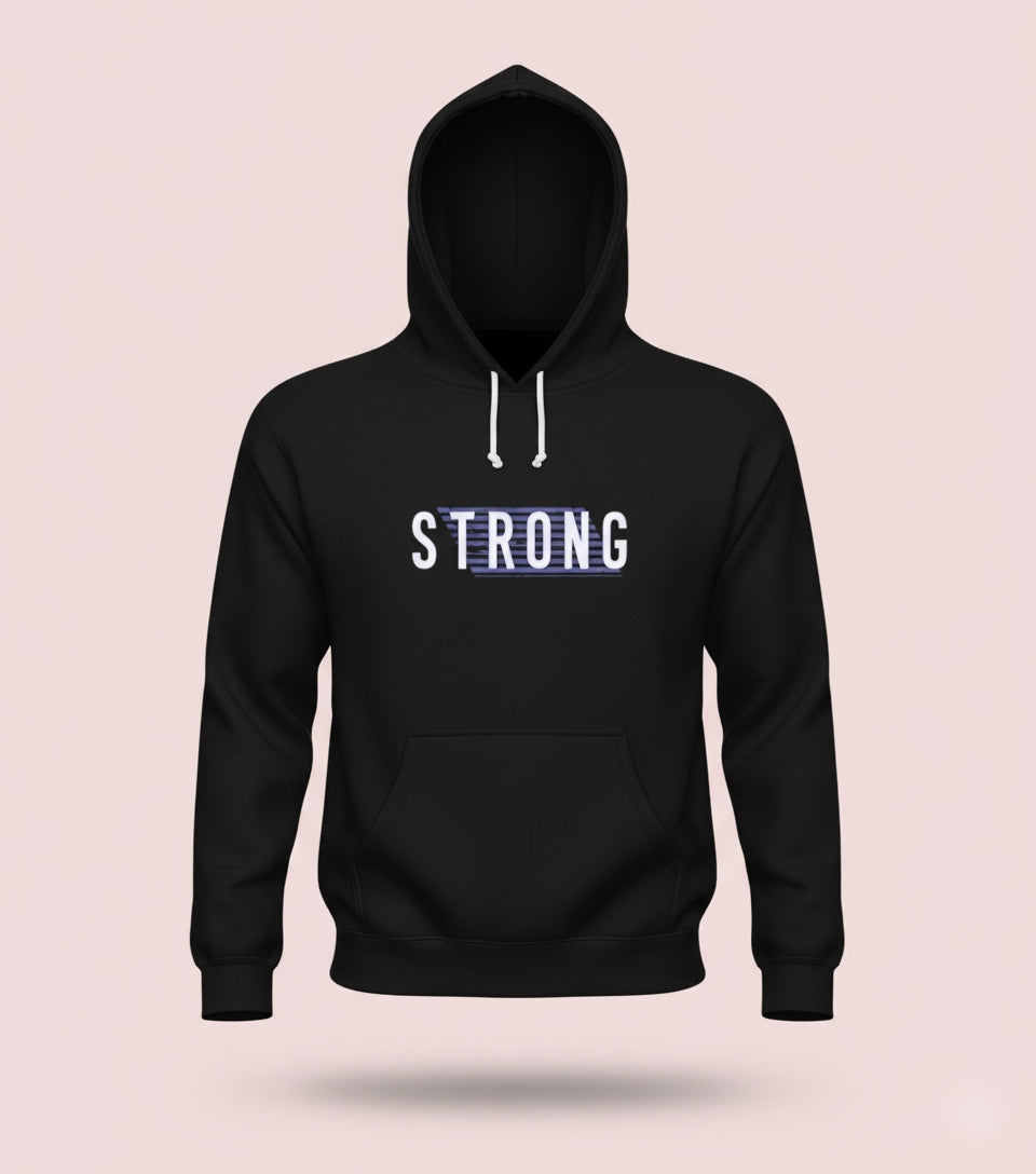 Stay Strong Black Hoodie
