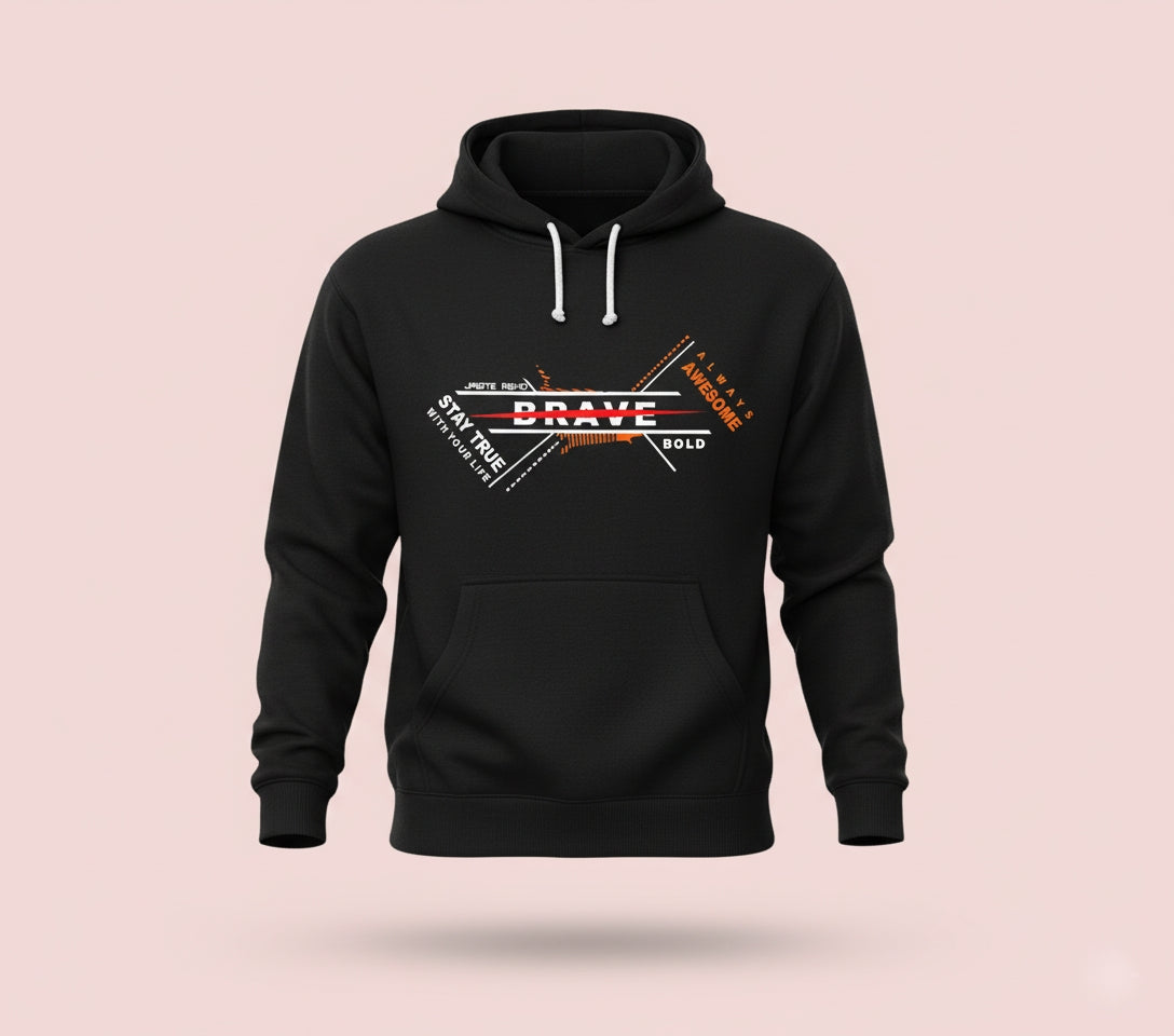 Be Brave Black Hoodie