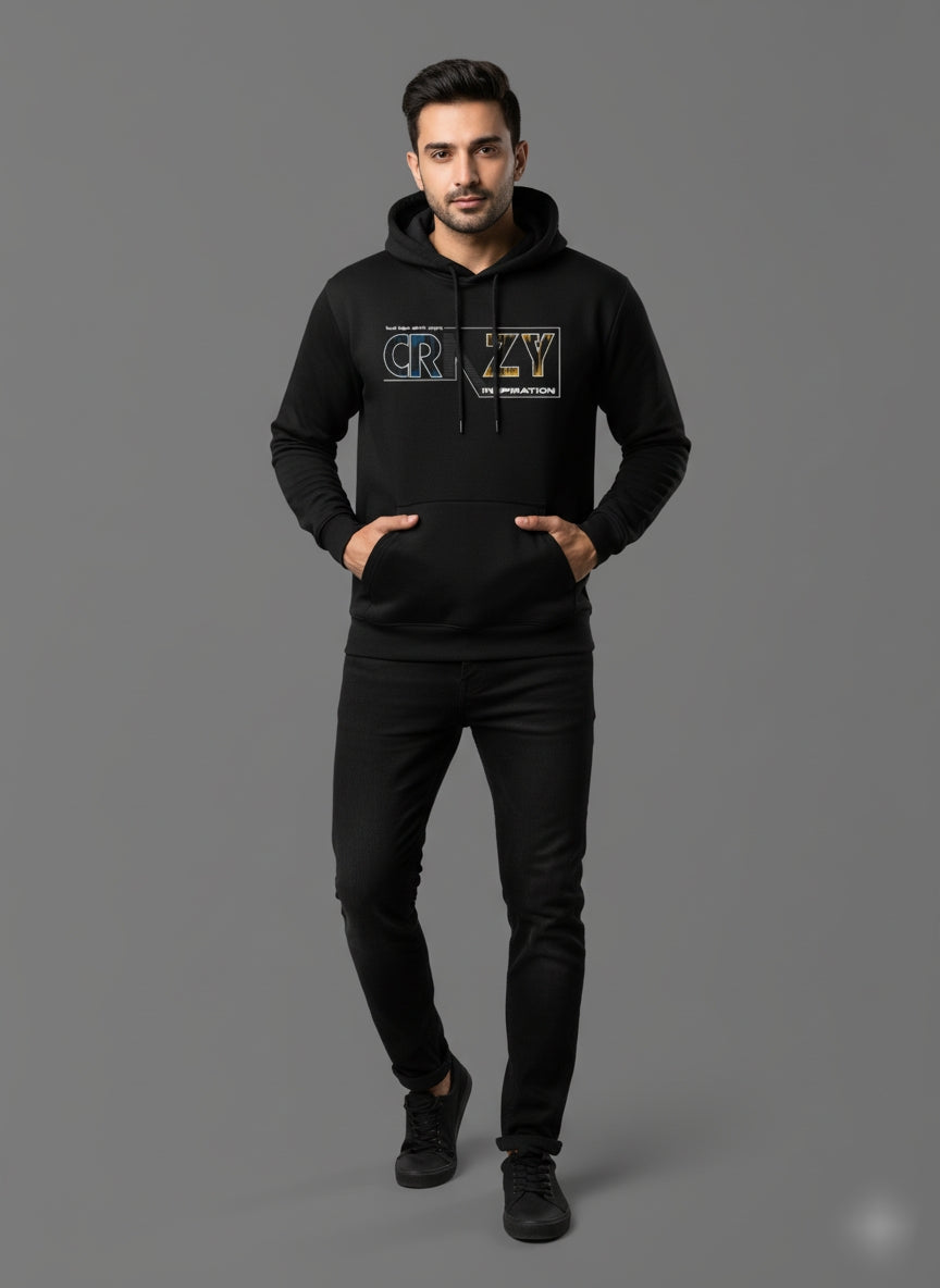 Crazy Hustle Black Hoodie
