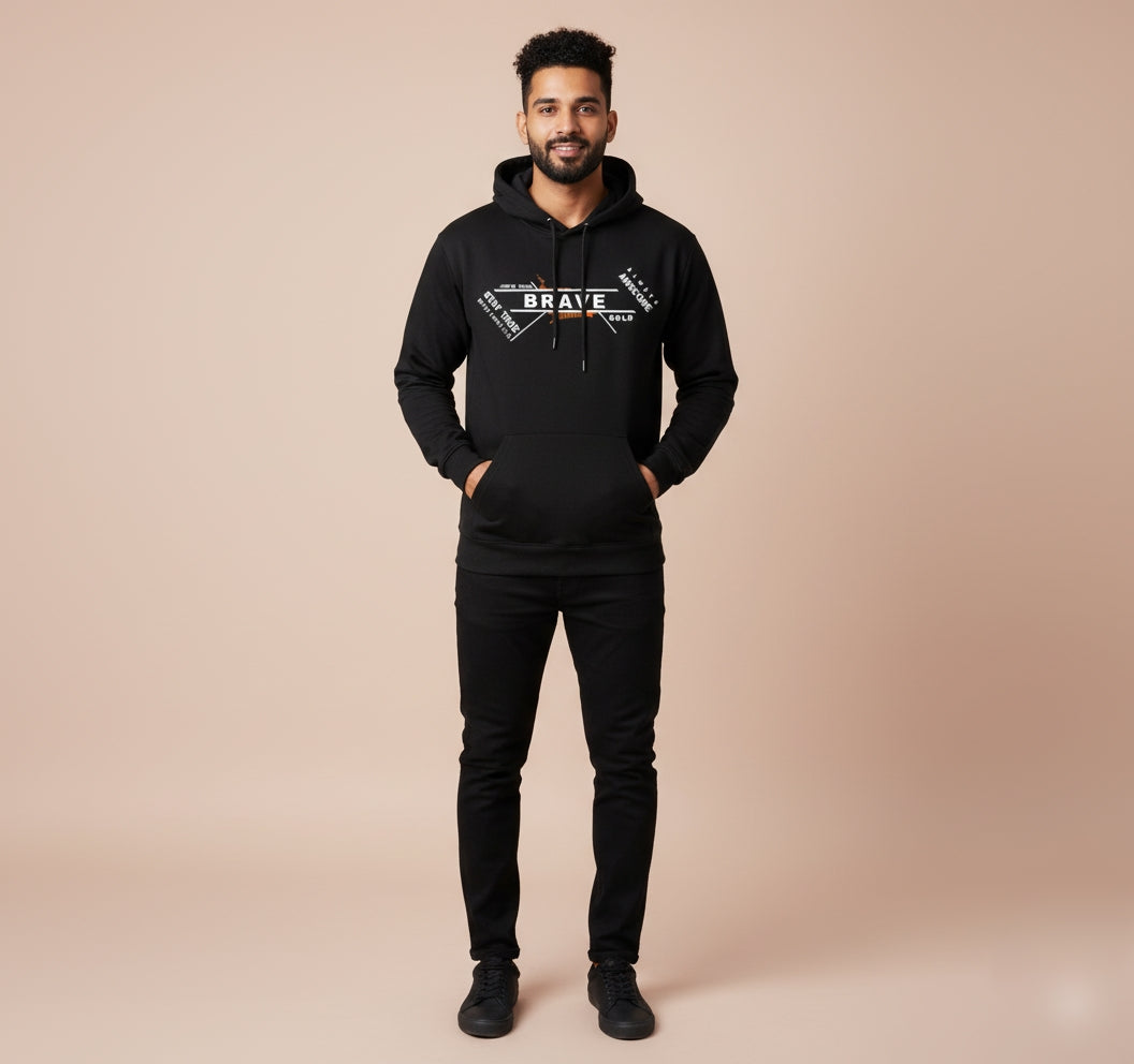 Be Brave Black Hoodie
