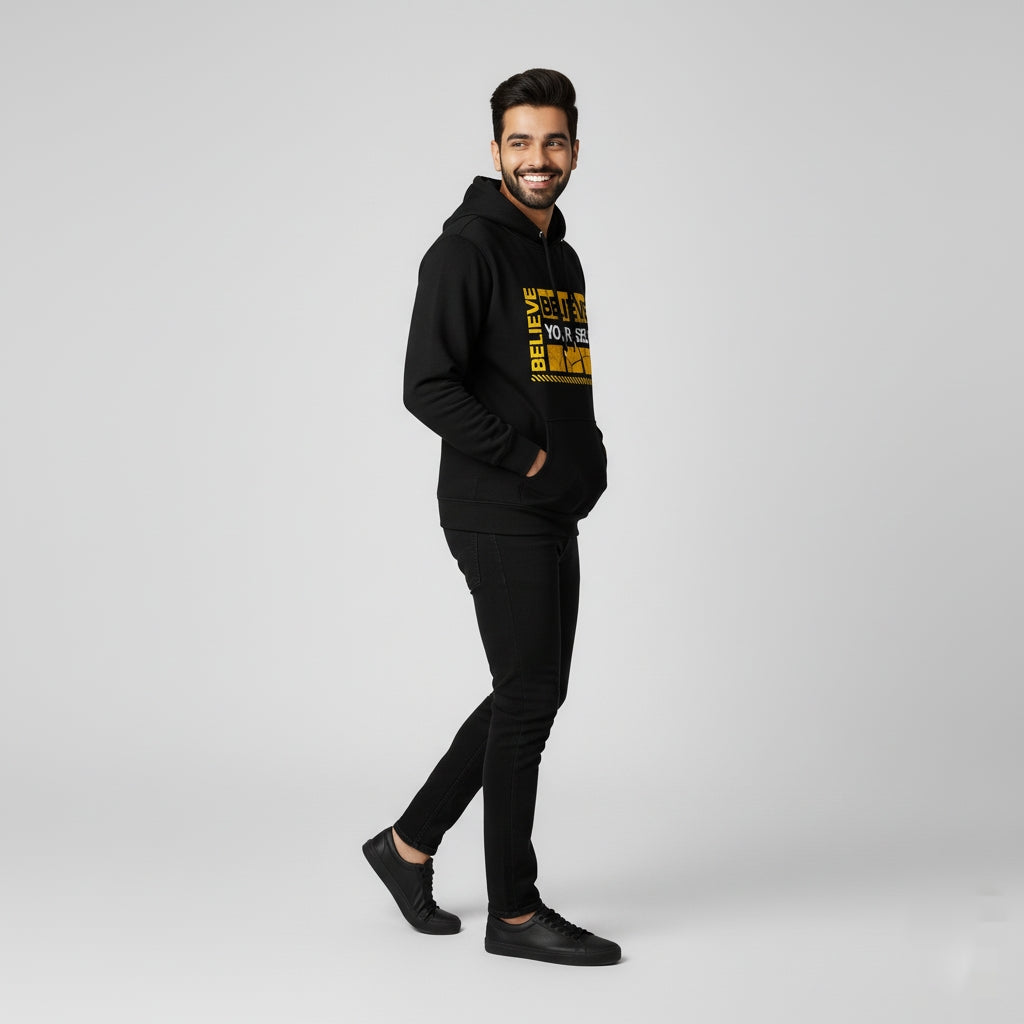 Believe Yourself Black Hoodie