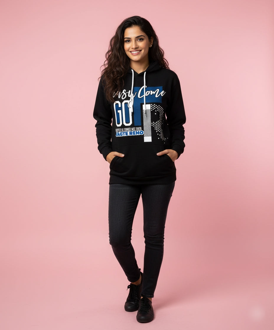 Easy Come Go Black Hoodie