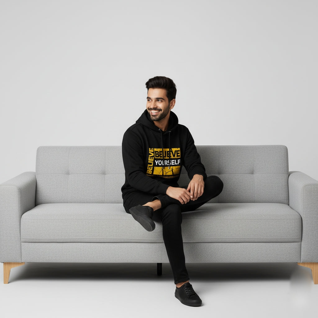 Believe Yourself Black Hoodie