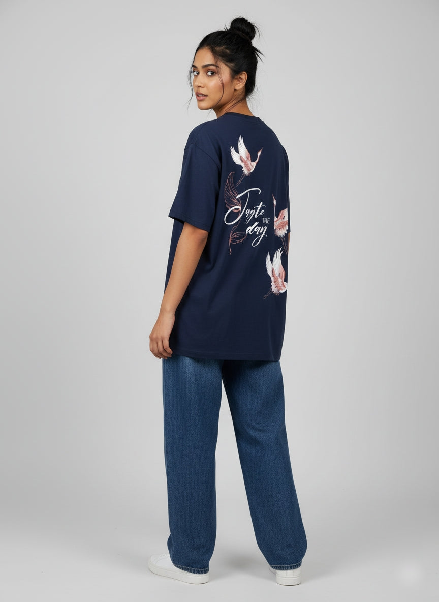 Navy Blue Oversized T-Shirt
