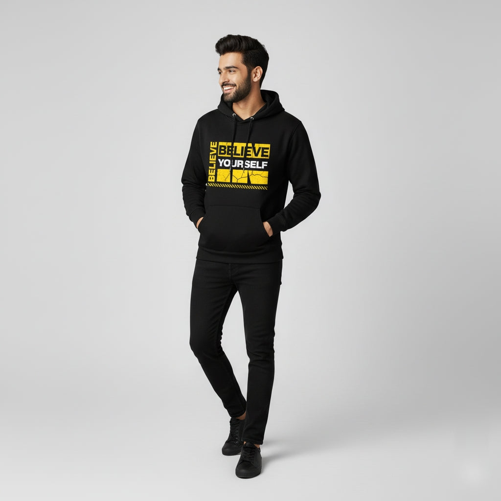 Believe Yourself Black Hoodie