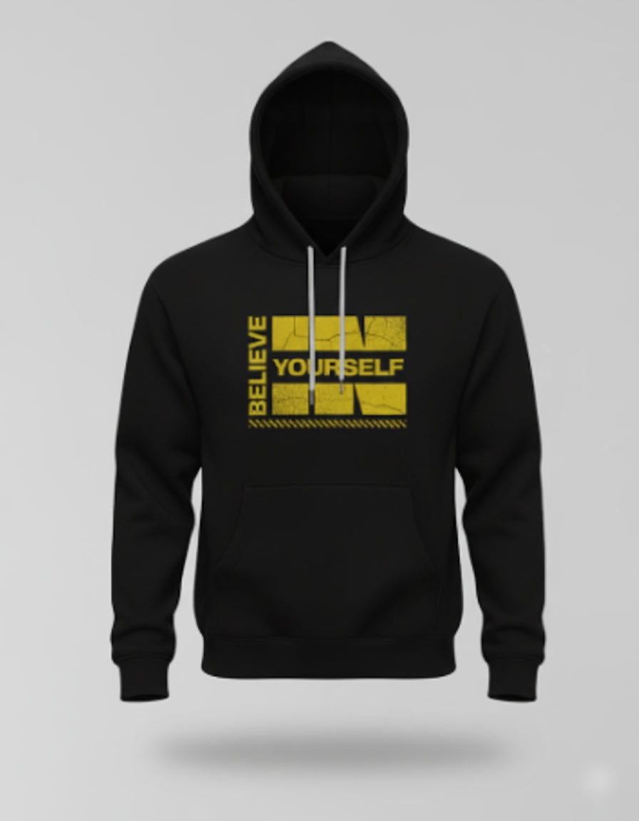 Believe Yourself Black Hoodie