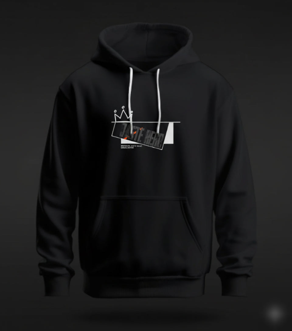 Crown Hustle Black Hoodie