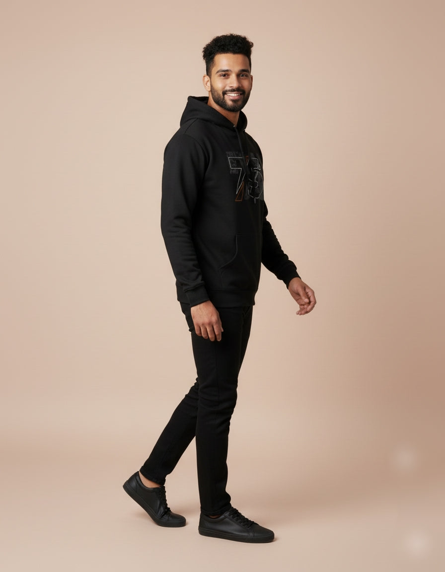 73 Athletic Drive Black Hoodie