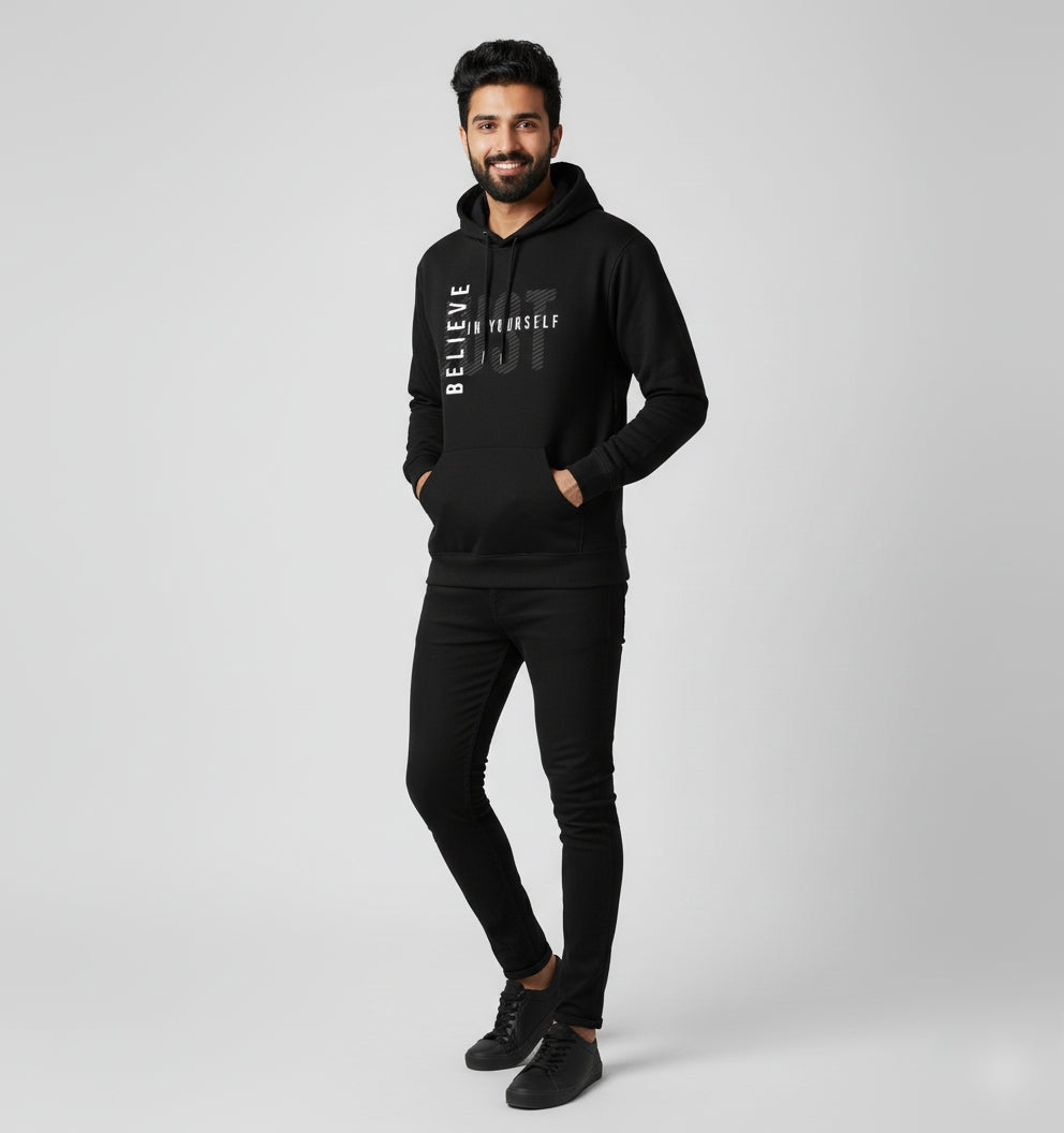 Believe in Yourself Black Hoodie