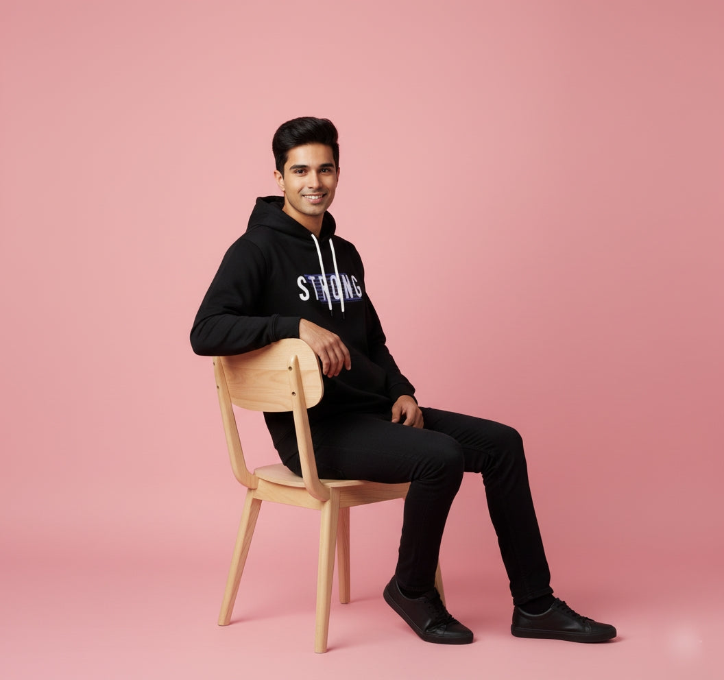 Stay Strong Black Hoodie