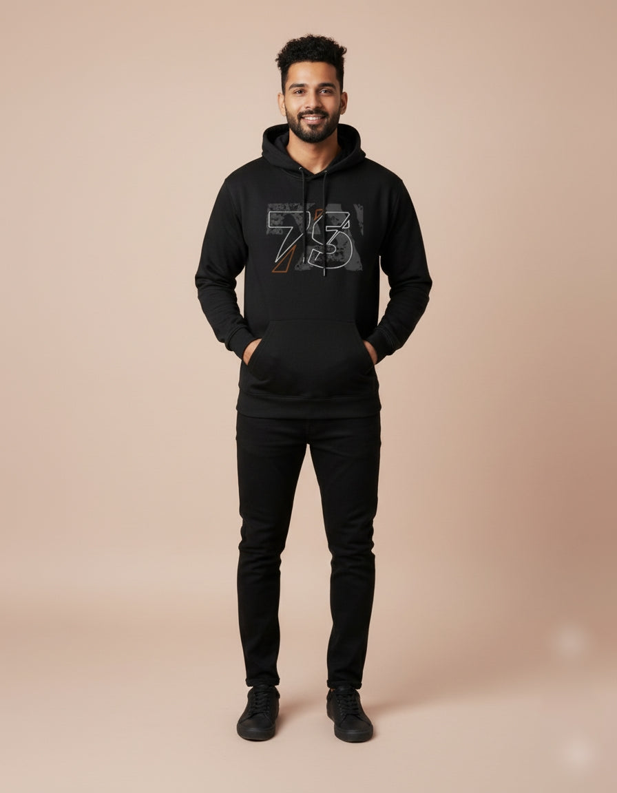 73 Athletic Drive Black Hoodie
