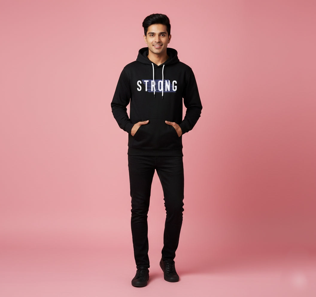 Stay Strong Black Hoodie