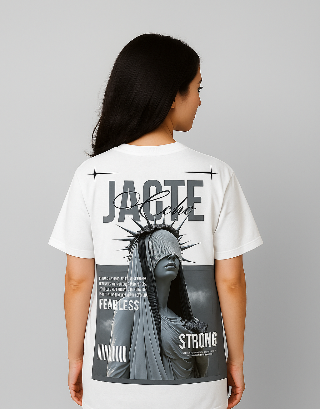 FEARLESS STRONG Oversized Graphic Tee – Jagte Reho Edition (Unisex)
