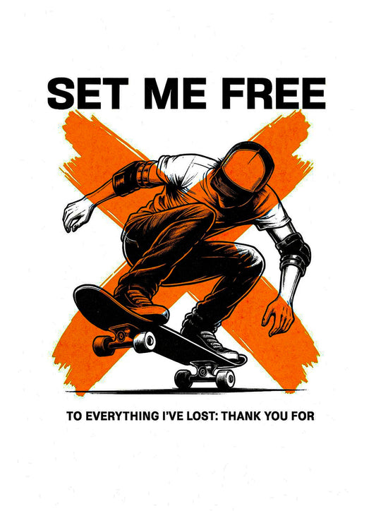 Jagtereho "Set Me Free" Skater Graphic T-Shirt