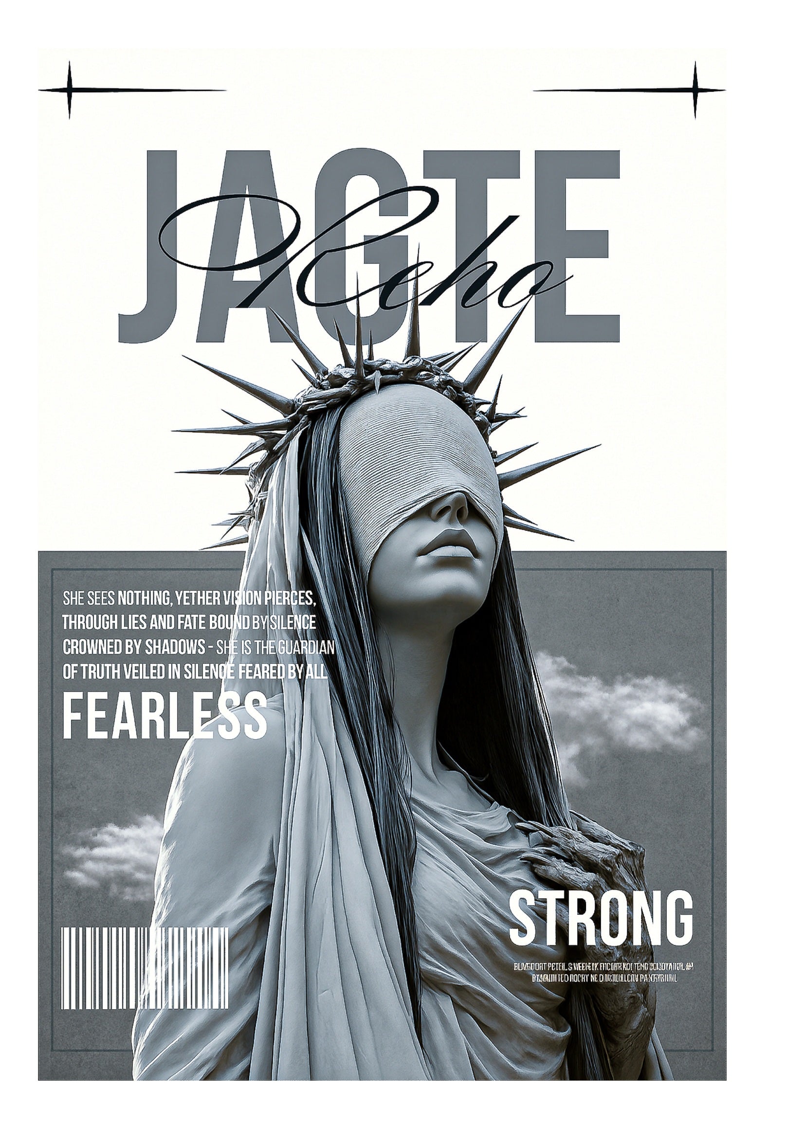 FEARLESS STRONG Oversized Graphic Tee – Jagte Reho Edition (Unisex)