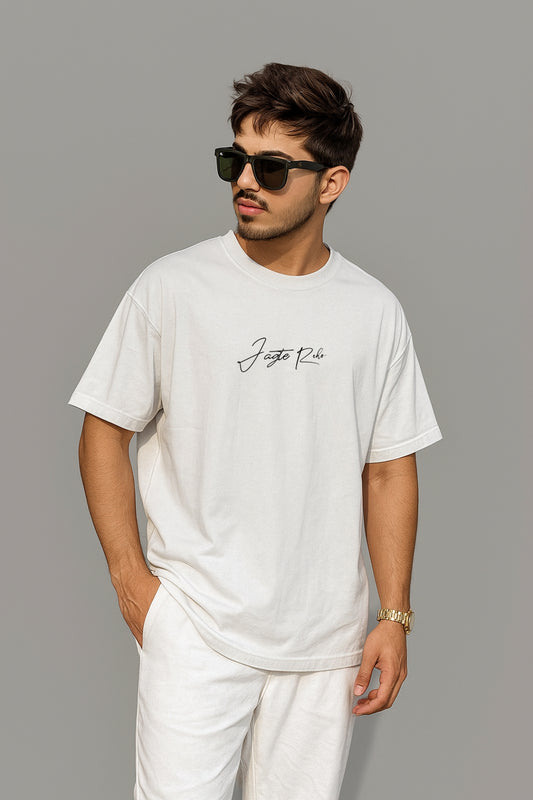 Jagtereho "Fate & Bloom" Minimalist Floral Line Art T-Shirt – Unisex
