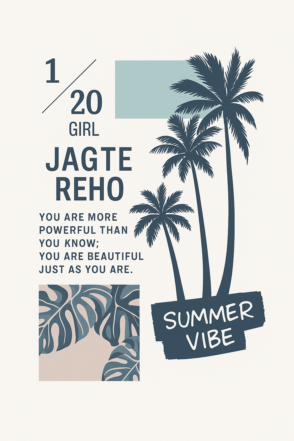 “Summer Vibe” Graphic Oversized T-Shirt – Jagte Reho Edition