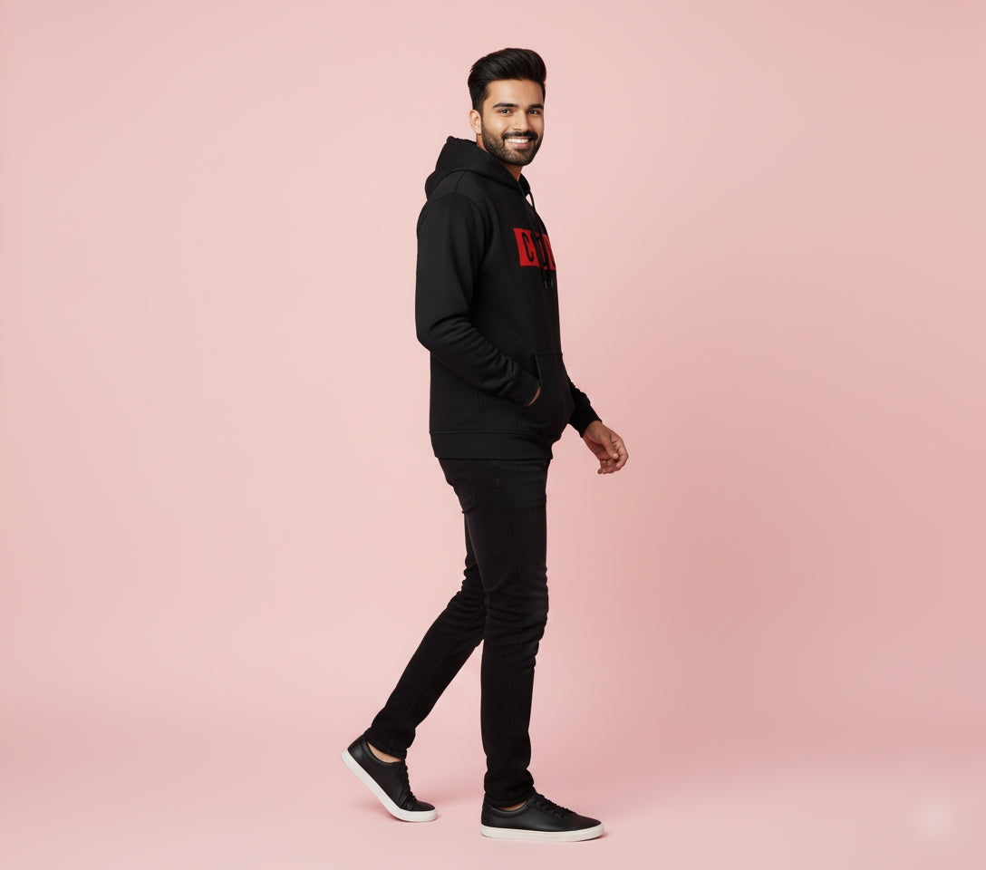 Just Be Cool Black Hoodie