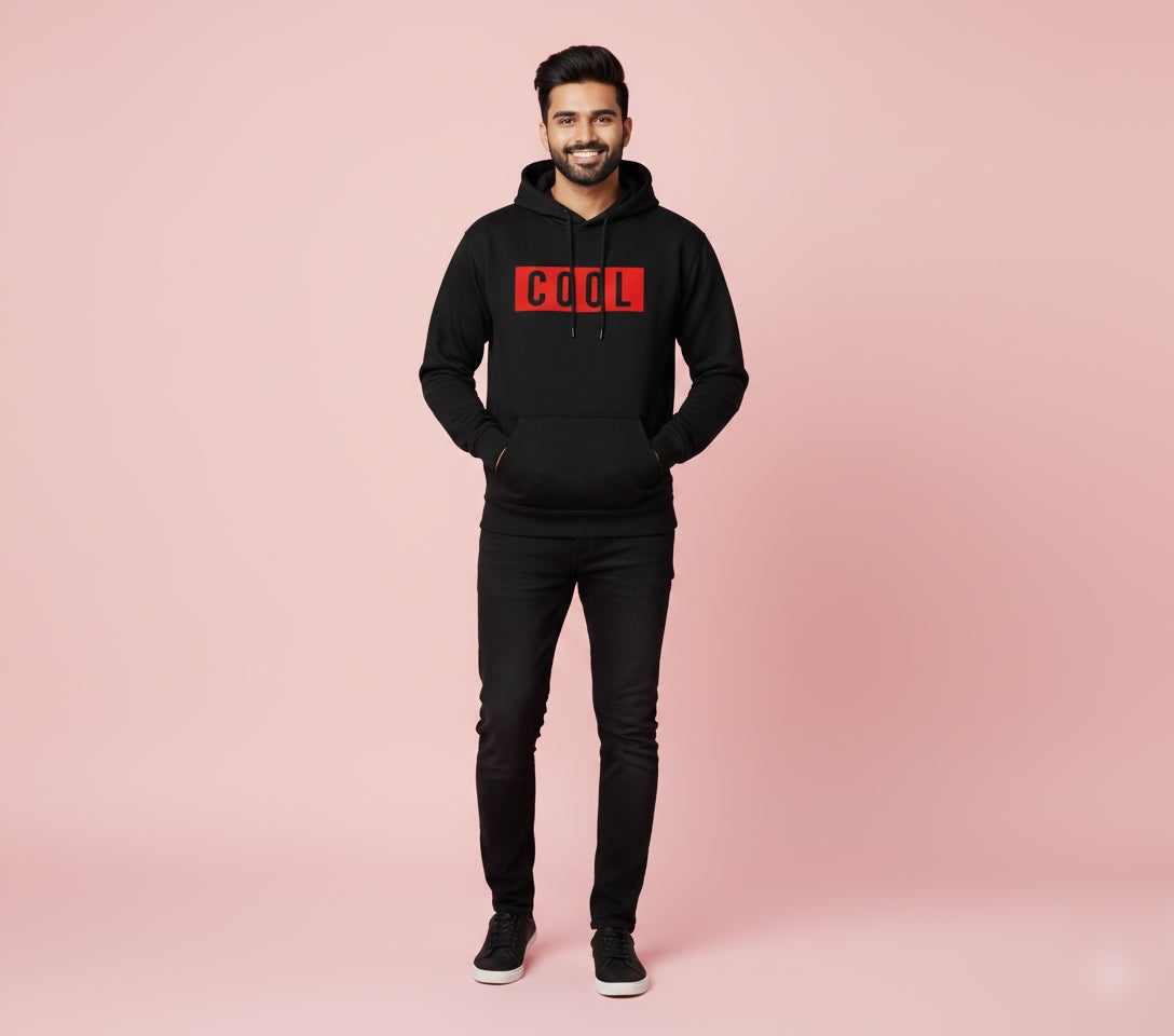 Just Be Cool Black Hoodie