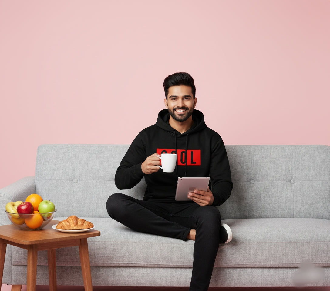 Just Be Cool Black Hoodie