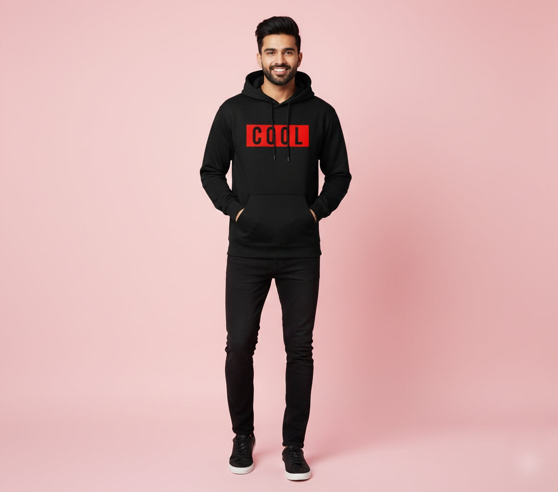 Just Be Cool Black Hoodie